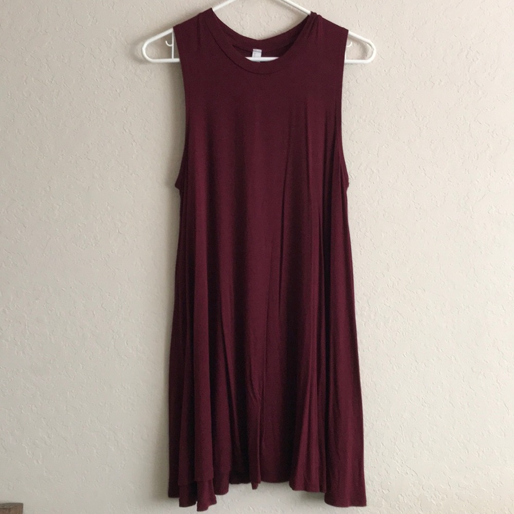 Maroon Tank Dress